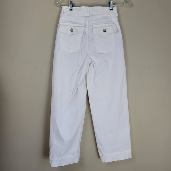 Spanx Stretch Twill Cropped Wide Leg Pants - Picture 9 of 11